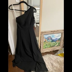 Black azazie bridesmaid dress
